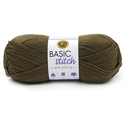 Lion Brand Yarn Garngarn av Lejon märke En storlek Oliv Lion Brand Yarn Garngarn av Lejon märke En storlek Oliv