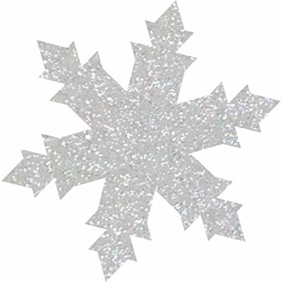 Petra's Bastel News Petra's Bastel-News 100 x iskristall 30 mm gjord av glitterfilt färg: vit streudeko, fliz, 18 x 12 x 3 cm Petra's Bastel News Petra's Bastel-News 100 x iskristall 30 mm gjord av glitterfilt färg: vit streudeko, fliz, 18 x 12 x 3 cm