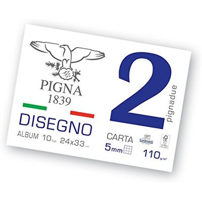Pigna 0220008sg Album Position, slätt kvadratiskt papper, 10 ark, 24 x 33 cm Pigna 0220008sg Album Position, slätt kvadratiskt papper, 10 ark, 24 x 33 cm