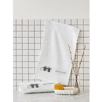 Permin handdukar korsstygn broderiförpackning Baaathroom 2 st räkningsmönster Permin handdukar korsstygn broderiförpackning Baaathroom 2 st räkningsmönster