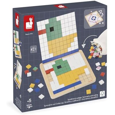 Janod Symétrie & Codage-4 lägen av Jeu-12 lägen att reproducera-Idéal Préparation Madrass och Petite Section-pedagogisk leksak för barn 5 år FSCTM-trätillverkad J05093, J05093 Janod Symétrie & Codage-4 lägen av Jeu-12 lägen att reproducera-Idéal Préparation Madrass och Petite Section-pedagogisk leksak för barn 5 år FSCTM-trätillverkad J05093, J05093