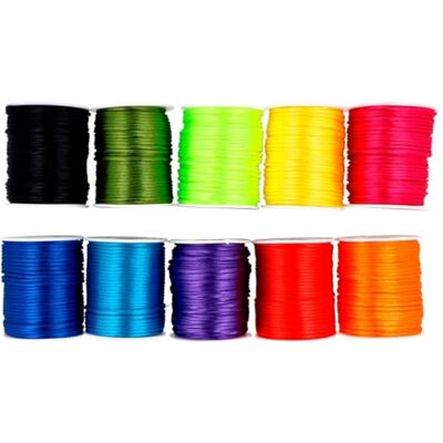 INNSPIRO Trådset Mussvans 10 färger 2 mm rullar, 50 m rullar. INNSPIRO Trådset Mussvans 10 färger 2 mm rullar, 50 m rullar.