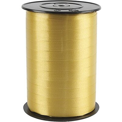 Creativ Company Creativ Presentsnöre, Guld, B: 10 mm, Blank, 250 M, 1 Rulle Creativ Company Creativ Presentsnöre, Guld, B: 10 mm, Blank, 250 M, 1 Rulle
