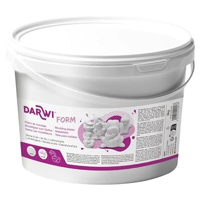 DARWI 3 kg gipsgjutningsgips, vit DARWI 3 kg gipsgjutningsgips, vit