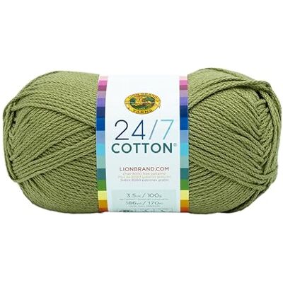 Lion Brand Yarn Lion Brand Garn Company garn, bomull, lagerblad, en storlek, 761-171 Lion Brand Yarn Lion Brand Garn Company garn, bomull, lagerblad, en storlek, 761-171