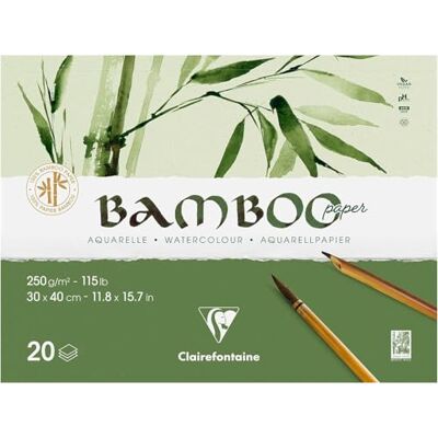 Clairefontaine Bamboo akvarellpapper 250g - konstnärspapper Clairefontaine Bamboo akvarellpapper 250g - konstnärspapper