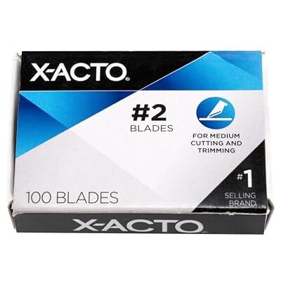 X-Acto X602 nr 2 storpack blad för -kniv, 100 stycken per låda X-Acto X602 nr 2 storpack blad för -kniv, 100 stycken per låda