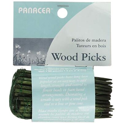 Panacea PRODUCTS 60043 blommiga plektrum 7,6 cm 90 stycken, grön Panacea PRODUCTS 60043 blommiga plektrum 7,6 cm 90 stycken, grön