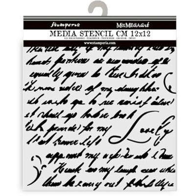 Stamperia Thick Stencils for Scrapbooks, Albums, Cards, Bullet Journalling, and More, Flexible Material, Easy to Clean, Perfect for Hobbies, Crafts and Gifting (Masquerade, Handwriting) Stamperia Thick Stencils for Scrapbooks, Albums, Cards, Bullet Journalling, and More, Flexible Material, Easy to Clean, Perfect for Hobbies, Crafts and Gifting (Masquerade, Handwriting)