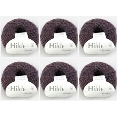 MARUSSIA 6 x Hilde by Permin – klassiskt tweedgarn med alpacka och viskos (50 g/120 m) (18 mauve) MARUSSIA 6 x Hilde by Permin – klassiskt tweedgarn med alpacka och viskos (50 g/120 m) (18 mauve)