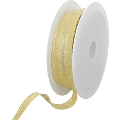 Les Petits Rubans Metalltråd – 10 mm bred, 25 m rulle, 80% polyester 20% lurex, kantband för sömnad, banderoller, klädsel, möbler, kanter, kläder, filtar Les Petits Rubans Metalltråd – 10 mm bred, 25 m rulle, 80% polyester 20% lurex, kantband för sömnad, banderoller, klädsel, möbler, kanter, kläder, filtar