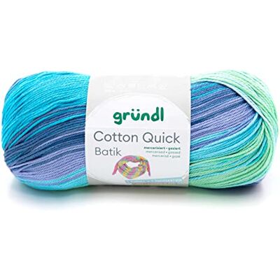 Gründl 4921-01 Cotton Quick batikgarn, ljusblå-lila-äppelgrön, 1 x 100 g Gründl 4921-01 Cotton Quick batikgarn, ljusblå-lila-äppelgrön, 1 x 100 g