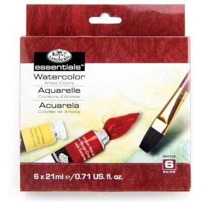 Royal & Langnickel 21 ml Vattenfärgsfärg Målarfärg (paket med 6) Royal & Langnickel 21 ml Vattenfärgsfärg Målarfärg (paket med 6)