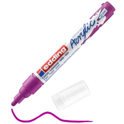 edding 5100 akrylmarker medium bär – 1 vattenfast akrylfärgmarker – rund spets 5-10 mm – akrylfärgpennor för teckning på duk, konstpapper och trä – akrylmarkers för stenar edding 5100 akrylmarker medium bär – 1 vattenfast akrylfärgmarker – rund spets 5-10 mm – akrylfärgpennor för teckning på duk, konstpapper och trä – akrylmarkers för stenar