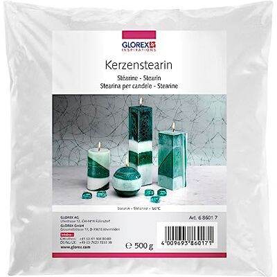 Glorex 6 8601 7 stearin för vax, 500 g, vit Glorex 6 8601 7 stearin för vax, 500 g, vit