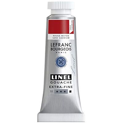 Lefranc Bourgeois Lefranc & Bourgeois gouache färg, medium röd kadmium 14 ml rör Gouachefarbe Lefranc Bourgeois Lefranc & Bourgeois gouache färg, medium röd kadmium 14 ml rör Gouachefarbe