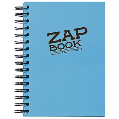 Clairefontaine 8360C – Skissbok/teckenhäfte Zap-bok med dubbel spiral, DIN A5 14,8 x 21 cm, 80 ark 80 g 100% återvunnet papper, perfekt för anteckningar eller ritningar, blandade färger, 1 styck Clairefontaine 8360C – Skissbok/teckenhäfte Zap-bok med dubbel spiral, DIN A5 14,8 x 21 cm, 80 ark 80 g 100% återvunnet papper, perfekt för anteckningar eller ritningar, blandade färger, 1 styck