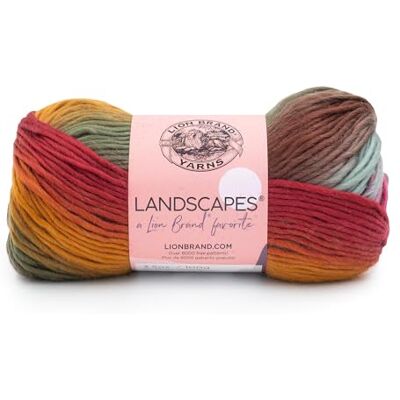 Lion Brand Yarn Lion Marke Garn 100 g 100% Akryl Landskap Garn, Ökenspring - Garn Lion Brand Yarn Lion Marke Garn 100 g 100% Akryl Landskap Garn, Ökenspring - Garn