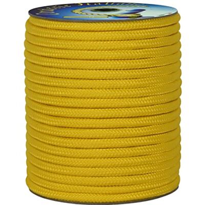 Corderie Italiane 006076094 Gul polypropenfläta 5 mm 100 mt Corderie Italiane 006076094 Gul polypropenfläta 5 mm 100 mt