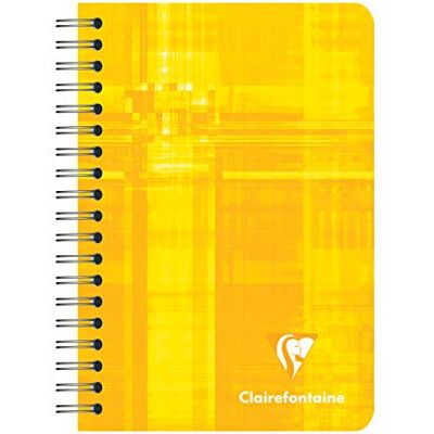 Clairefontaine 8506C – förpackning med 5 anteckningsböcker med spiralbindning, 9 x 14 cm, linjerad, 90 g, 90 ark, blandade färger, 1 pack Clairefontaine 8506C – förpackning med 5 anteckningsböcker med spiralbindning, 9 x 14 cm, linjerad, 90 g, 90 ark, blandade färger, 1 pack