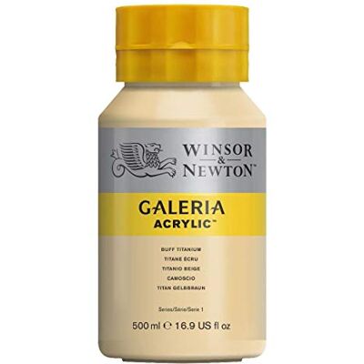 Winsor & Newton 2150060 Galeria akrylfärg, hög pigmentering, ljusäkta, krispig konsistens, 500 ml kruka – gul titan Winsor & Newton 2150060 Galeria akrylfärg, hög pigmentering, ljusäkta, krispig konsistens, 500 ml kruka – gul titan