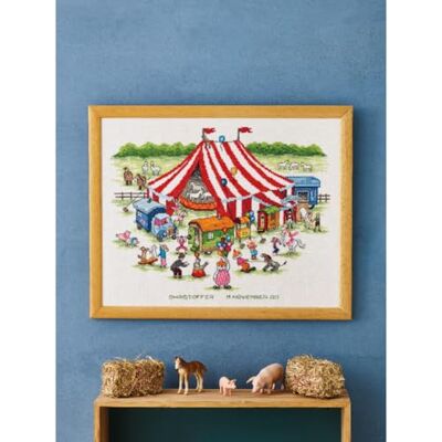Permin korsstygn broderiförpackning cirkus räkningsmönster Permin korsstygn broderiförpackning cirkus räkningsmönster