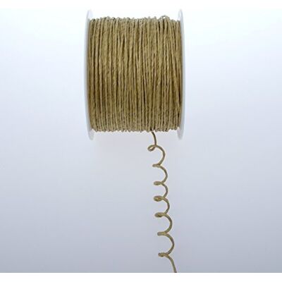 Deko AS GmbH papperstråd guld – 2 mm 100 m – 601–07 Deko AS GmbH papperstråd guld – 2 mm 100 m – 601–07