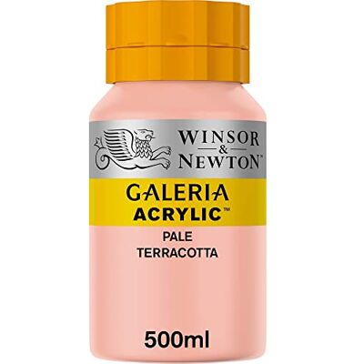 Winsor & Newton Serie 1 500 ml Flaska Galeria Akryl Färg med Munstycke Lock Blek Terrakotta, WN2150437 Winsor & Newton Serie 1 500 ml Flaska Galeria Akryl Färg med Munstycke Lock Blek Terrakotta, WN2150437