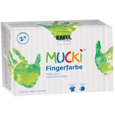 KREUL 2316 628098 Fingerfärger, Flerfärgad, 6 x 150 ml KREUL 2316 628098 Fingerfärger, Flerfärgad, 6 x 150 ml
