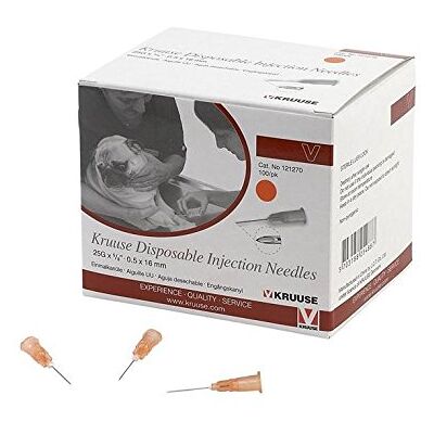 KRUUSE Engångsnål 25G x 5/8" - Nålen KRUUSE Engångsnål 25G x 5/8" - Nålen