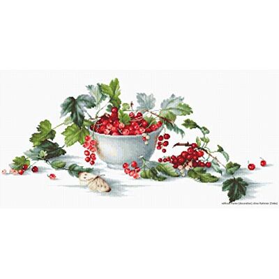 LUCAS -S Currants Counted korsstygnskit, 1-pack, röd LUCAS -S Currants Counted korsstygnskit, 1-pack, röd
