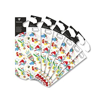 Clairefontaine 618000C – förpackning med 6 presentförpackningar, vikbara, 8 x 12 cm, perfekt för att ge bort små föremål och tillbehör, superhjältar, 1-pack Clairefontaine 618000C – förpackning med 6 presentförpackningar, vikbara, 8 x 12 cm, perfekt för att ge bort små föremål och tillbehör, superhjältar, 1-pack