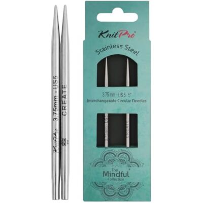 KnitPro utbytbara spetsar (13 cm, 3,75 mm) spetsar 1 set KnitPro utbytbara spetsar (13 cm, 3,75 mm) spetsar 1 set