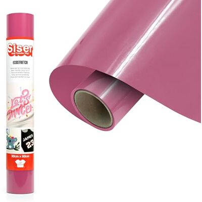 SISER EcoStretch Fuchsia 30 cm x 0,5 m (30 cm x 0,5 m) värmeöverföringsvinyl, värmeöverföringsvinyl, för sportkläder och kläder, kreativa hobbymaterial, lätt att klippa SISER EcoStretch Fuchsia 30 cm x 0,5 m (30 cm x 0,5 m) värmeöverföringsvinyl, värmeöverföringsvinyl, för sportkläder och kläder, kreativa hobbymaterial, lätt att klippa