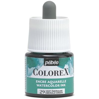 PEBEO Colorex 45 ml smaragdgrönt akvarellbläck Sammetslen rendering Mångsidigt flytande bläck 45 ml PEBEO Colorex 45 ml smaragdgrönt akvarellbläck Sammetslen rendering Mångsidigt flytande bläck 45 ml