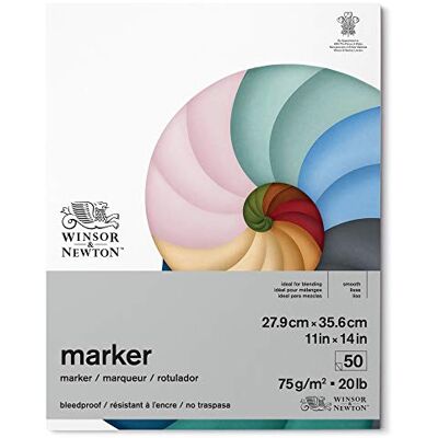 Winsor & Newton 6002007 markerpapper, vit, 27,9 x 35,6 cm Winsor & Newton 6002007 markerpapper, vit, 27,9 x 35,6 cm