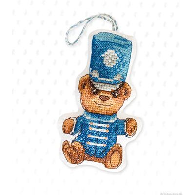 LUCAS Luca-S JK026 Teddybär korsstygnsset berlock, bomull, flerfärgad, 7,5 x 11,5 cm LUCAS Luca-S JK026 Teddybär korsstygnsset berlock, bomull, flerfärgad, 7,5 x 11,5 cm