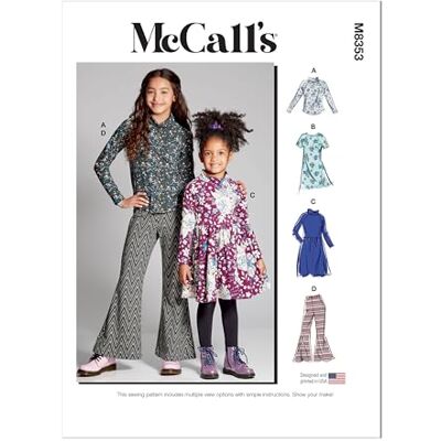 Mc Call McCall's M8353K5 barn/flicka sportkläder K5 (7-8-10-12-14) Mc Call McCall's M8353K5 barn/flicka sportkläder K5 (7-8-10-12-14)