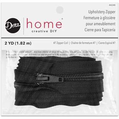 Dritz Home 44248 nylon klädsel dragkedja, 182 cm, svart Dritz Home 44248 nylon klädsel dragkedja, 182 cm, svart