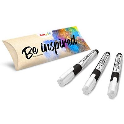 Pentel Arts Paint Marker MMP20 permanent märkpenna, 3-pack, vit Pentel Arts Paint Marker MMP20 permanent märkpenna, 3-pack, vit