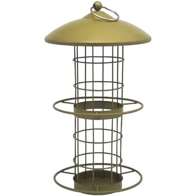 Dehner Natura Premium foderkolonn kamille, tisdumplingkolonn för 5 tisdumplings, foderstation för vilda fåglar väderbeständig/hängande, ca 30 x 16 x 16 cm, metall, guld Dehner Natura Premium foderkolonn kamille, tisdumplingkolonn för 5 tisdumplings, foderstation för vilda fåglar väderbeständig/hängande, ca 30 x 16 x 16 cm, metall, guld