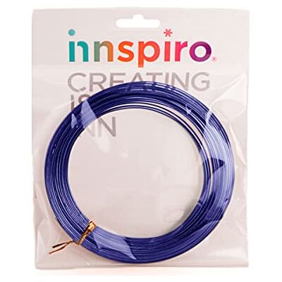 INNSPIRO Garn Aluminium MAGISK Platt Blå 7,0x1,0mm. 5m. INNSPIRO Garn Aluminium MAGISK Platt Blå 7,0x1,0mm. 5m.