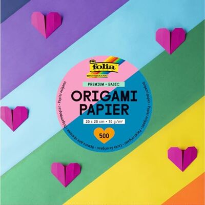 FOLIA Pappersark - Assorterat - 200x200mm - 70g/m² - PREMIUM BASIC FOLIA Pappersark - Assorterat - 200x200mm - 70g/m² - PREMIUM BASIC