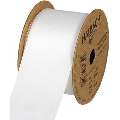 Halbach sidenband presentband band med diskret sidenglans, sidenutseende (vegan), vit, bredd 40 cm längd 10 m Halbach sidenband presentband band med diskret sidenglans, sidenutseende (vegan), vit, bredd 40 cm längd 10 m