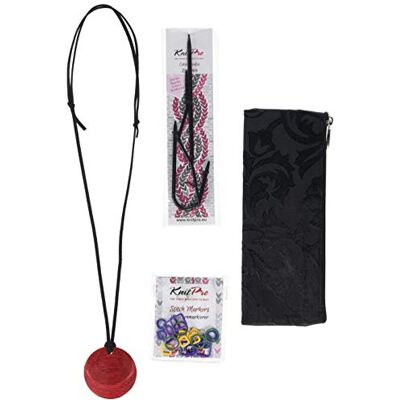 KnitPro Magnetiska Stickat Halsband: Körsbär, diverse KnitPro Magnetiska Stickat Halsband: Körsbär, diverse