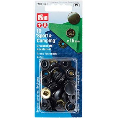 Prym 390230 Refill Packs brass for 390200 15 mm black oxidized Prym 390230 Refill Packs brass for 390200 15 mm black oxidized