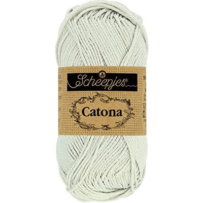 Scheepjes Catona 172 Ljus Silver Garn 1x50g Scheepjes Catona 172 Ljus Silver Garn 1x50g