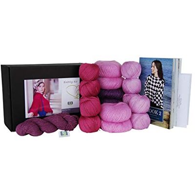 DesignEtte stickningskit flicka på eld 2XL/3XL Rose/Lavender DesignEtte stickningskit flicka på eld 2XL/3XL Rose/Lavender