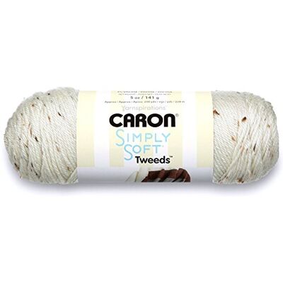 Caron SIMPLY Soft Garn TWEEDS 141G- OFF WHITE Caron SIMPLY Soft Garn TWEEDS 141G- OFF WHITE