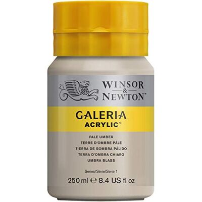 Winsor & Newton 2137438 Galeria akrylfärg, hög pigmentering, ljusäkta, krispig konsistens, 250 ml rör – umbra ljus Winsor & Newton 2137438 Galeria akrylfärg, hög pigmentering, ljusäkta, krispig konsistens, 250 ml rör – umbra ljus